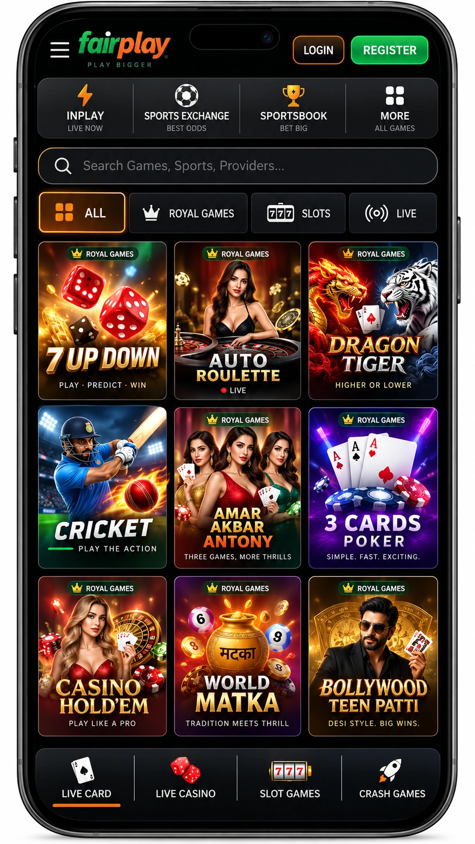 FairPlay Mobile App Home
